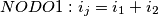 NODO 1: i_{j} = i_{1} + i_{2}