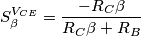 S_{\beta}^{V_{CE}}=\frac{-R_C\beta}{R_C\beta+R_B}