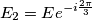E_2=Ee^{-i\frac{2\pi}{3}} E_2=Ee^{-i\frac{2\pi}{3}}