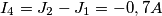 I_4=J_2-J_1=-0,7 A I_4=J_2-J_1=-0,7 A