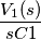 \frac{V_{1}(s)}{sC1}