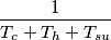 \frac{1}{T_{c} + T_{h} + T_{su}} \frac{1}{T_{c} + T_{h} + T_{su}}