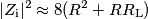 |Z_\text{i}|^2 \approx 8(R^2+RR_\text{L}) |Z_\text{i}|^2 \approx 8(R^2+RR_\text{L})