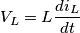 V_L=L\frac{di_L}{dt}