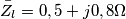 \bar{Z}_l=0,5+j0,8\Omega