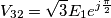 V_{32}=\sqrt{3}E_1e^{j\frac{\pi}{2}} V_{32}=\sqrt{3}E_1e^{j\frac{\pi}{2}}