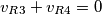 v_{R3}+v_{R4}=0 v_{R3}+v_{R4}=0