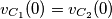 v_{C_1}(0) = v_{C_2}(0)