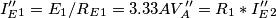 I''_E_1= E_1/R_E_1= 3.33A
V''_A= R_1*I''_E_2