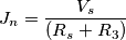 J_n= \frac{V_s}{(R_s+R_3)}