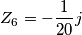 Z_6=-\frac {1}{20}j