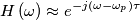 H\left( \omega  \right) \approx e^{-j\left( \omega -\omega _{p} \right)\tau }