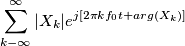 \sum_{k-\infty}^\infty |X_k| e^{j [2 \pi k f_0 t + arg(X_k)]}